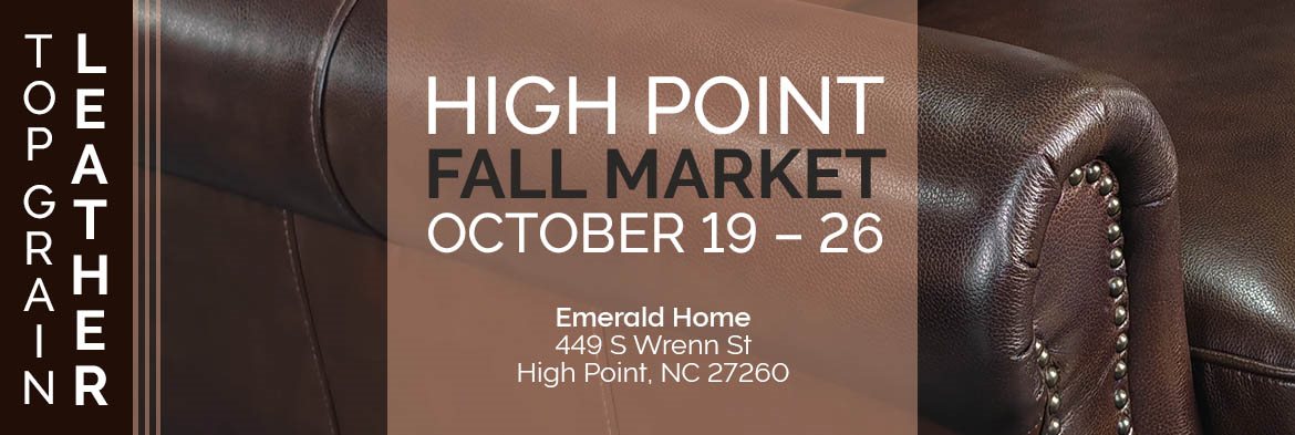 Top Grain Leather at High Point Fall Market October 19-26